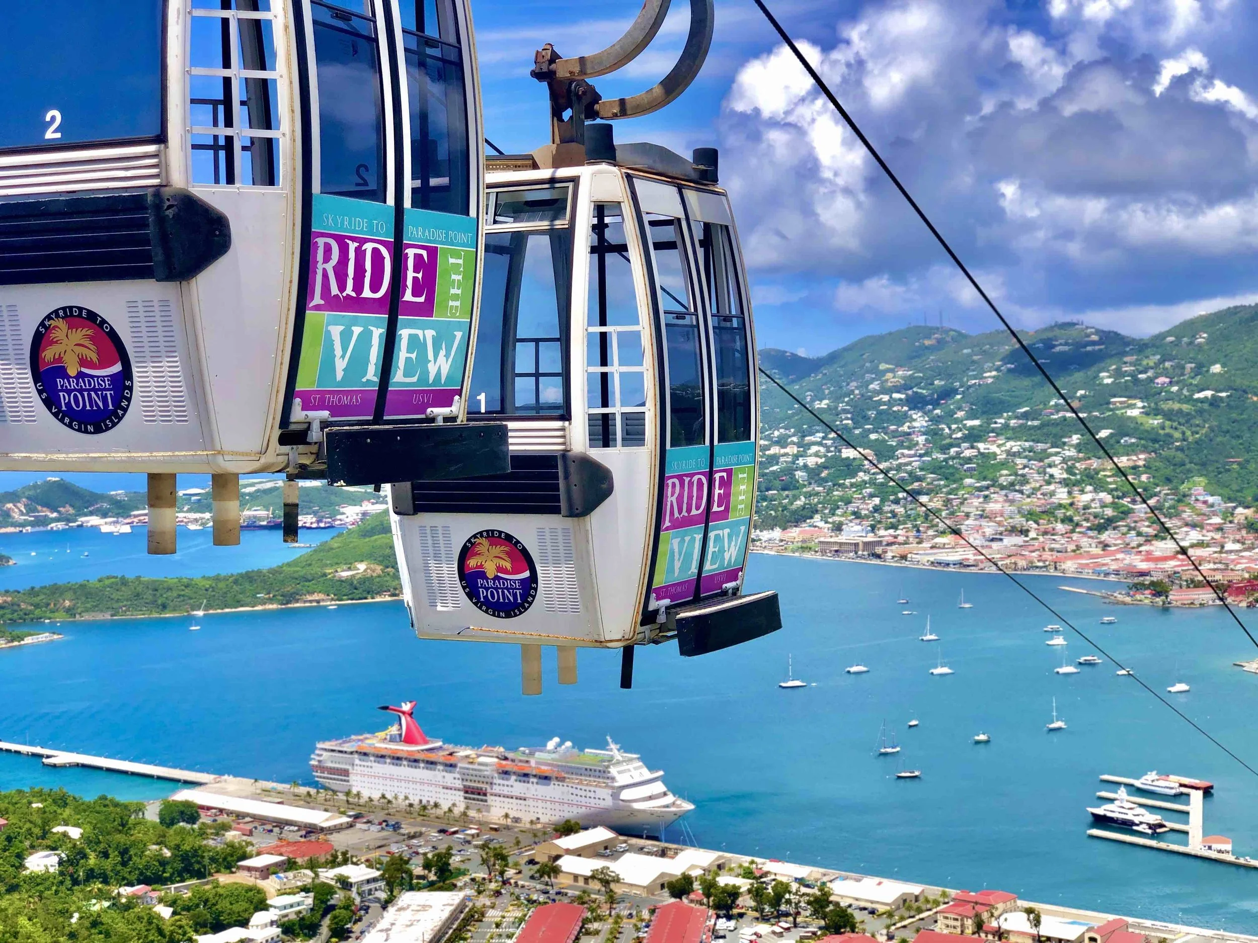 Skyride to Paradise Point VI | Tram Ride in the Virgin Islands